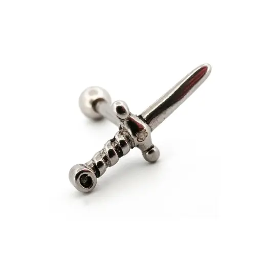 [i_barbell_acier_tragus_HD183] Piercing Barbell - Acier - Barbell spécial tragus 183