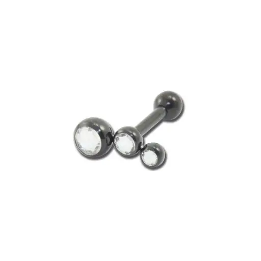 [i_barbell_acier_noir_NHD219] Piercing Barbell - Acier Noir - Barbell 219