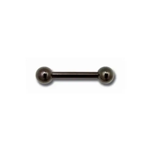 Piercing Barbell - Acier Noir - Barbell boules 3 mm