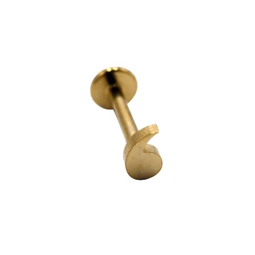 [i_labret_acier_pvd_dore_PHD7604] Piercing Labret - Acier Pvd Doré - Labret 7604