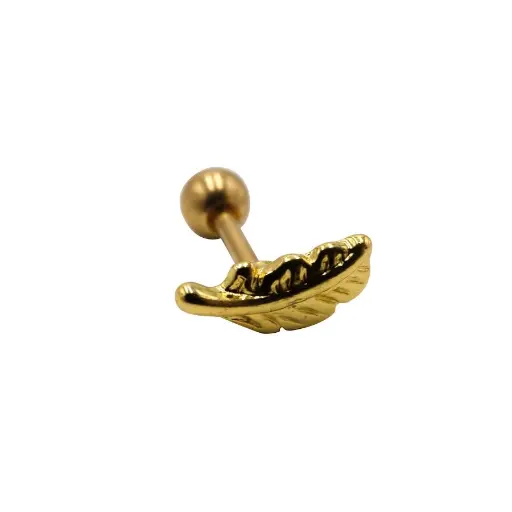[i_labret_acier_pvd_dore_PHD7603] Piercing Labret - Acier Pvd Doré - Labret 7603