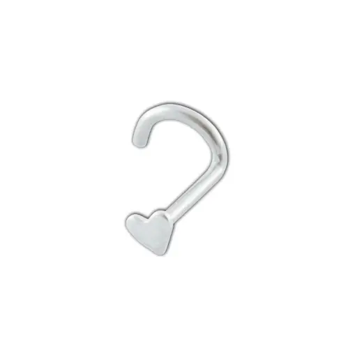 [i_stud_nez_acier_JD210] Piercing Stud - Acier - Stud de nez motif cœur 210 