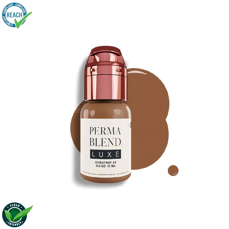 [ki_perma_blend_luxe_chestnut_v2-LXCNV21] Perma Blend Luxe Chestnut V2- Mélange pour le maquillage permanent pigment REACH 15ml