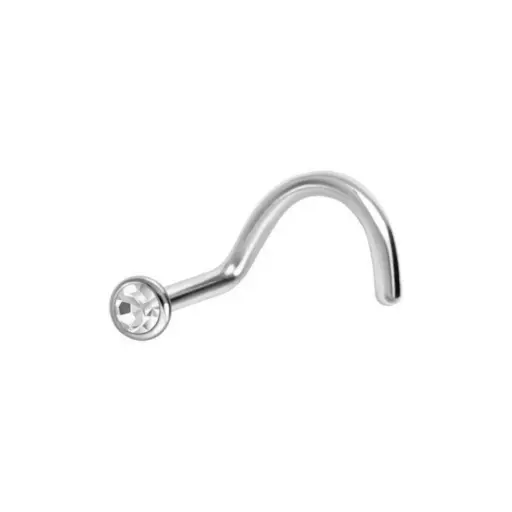[ns_stud_nez_36-W36-8] Piercing Stud - Titane Astm F136 - Stud de nez 36 avec strass*