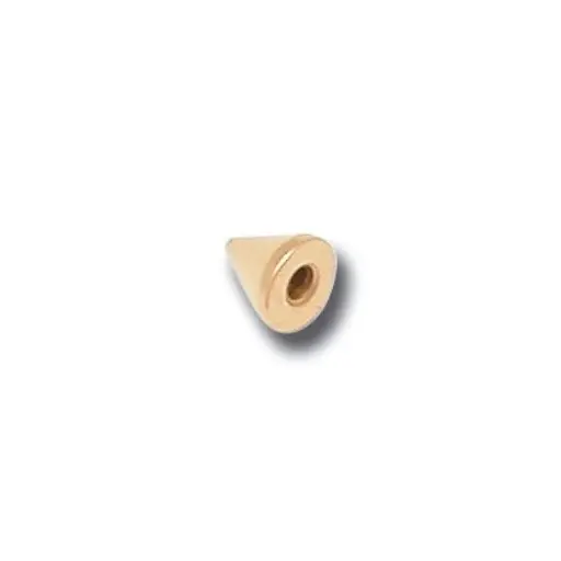 [i_embout_vis_acier_dore_PVD14] Embout Piercing - Acier Doré - Bille en pointe 14 