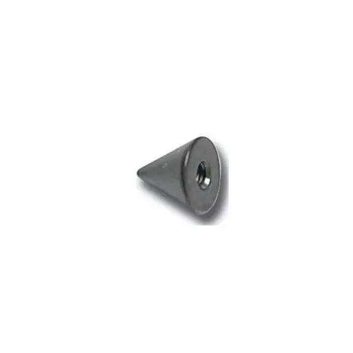 [i_embout_vis_titane_KZC] Embout Piercing - Titane Gamme Itc - Embout conique pointe noire 3 mm