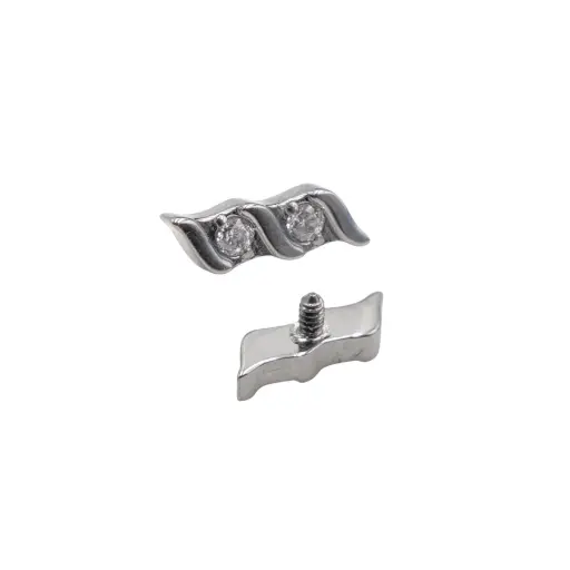 [i_embout_vis_titane_interne_VD128] Embout Piercing - Titane Gamme Itc - Embout avec pas de vis interne 128
