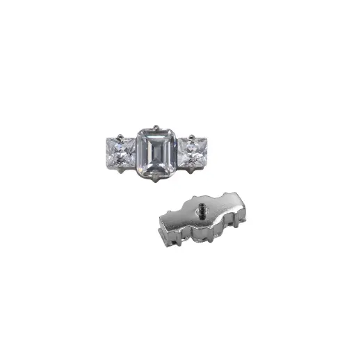 Embout Piercing - Titane - Embout avec pas de vis interne 126