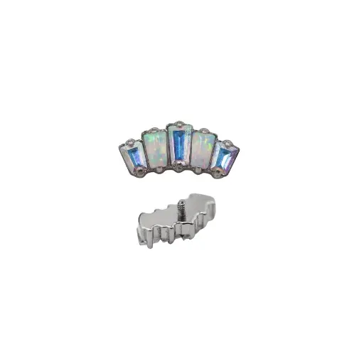 Embout Piercing - Titane - Embout avec pas de vis interne 124