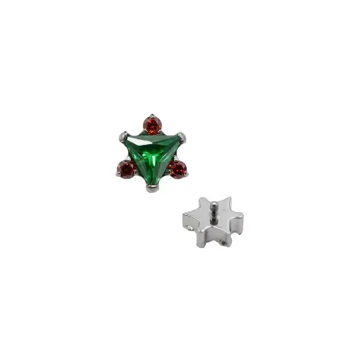 Embout Piercing - Titane - Embout avec pas de vis interne 121