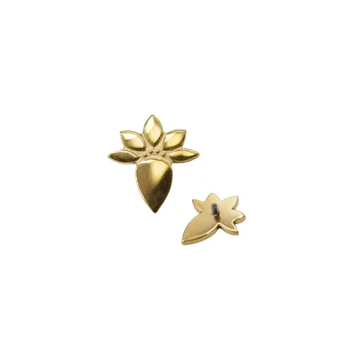 [i_embout_titane_interne_Pvd_dore_PVD91] Piercing Embout - Titane Gold Gamme Itc - Embout en pvd doré 91