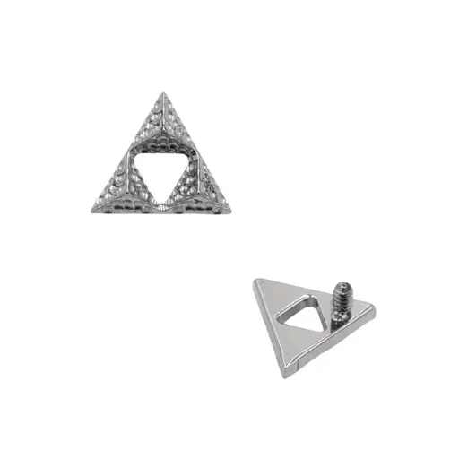 [i_embout_interne_acier-VD103BL] Piercing Embout - Acier Gamme Itc - Embout avec pas de vis interne 0,9 mm pour piercing 1,2 mm*