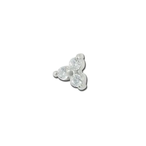 [i_embout_vis_acier_interne_VD103] Embout Piercing - Acier - Embout avec pas de vis interne 4 mm