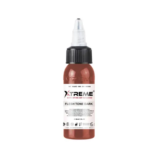 [tl_REACH_encre_xtreme_flesh_tone_dark] Encre Tattoo Marron - Xtreme Ink Flesh Tone Dark - Mélange pour le tatouage encre REACH 30 ml*