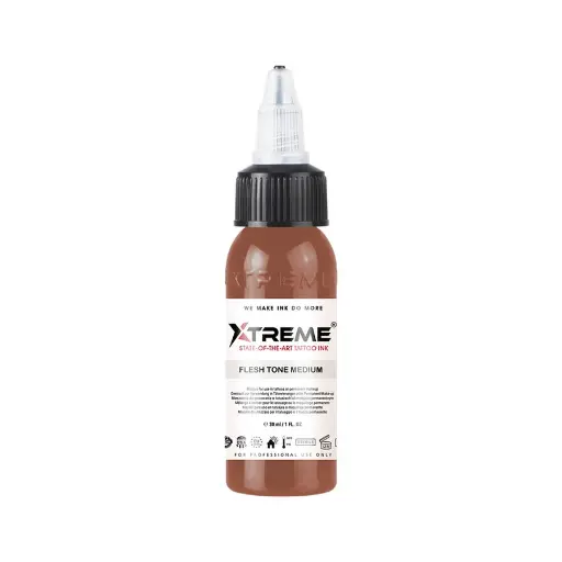 [ts_REACH_encre_xtreme_flesh_tone_medium] Encre Tattoo Marron - Xtreme Ink Flesh Tone Medium - Mélange pour le tatouage encre REACH 30 ml*