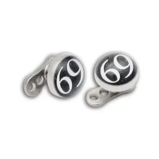 [i_micro_dermal-HD871.6X505] Piercing Micro Dermal - Titane - Micro dermal avec disque en acier 5 mm motif 69