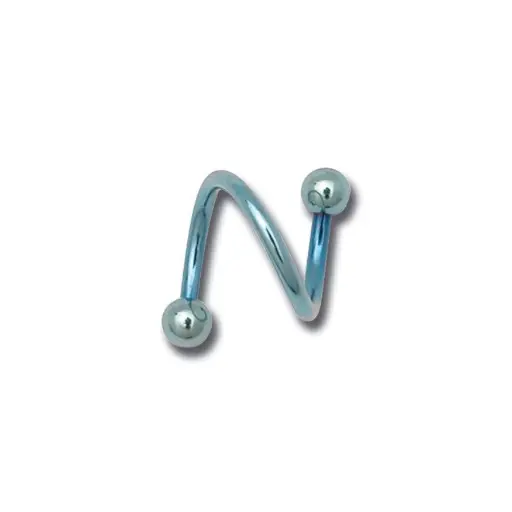[i_spirale_anodise-ND97BE] Piercing Spirale - Titane - Spirale anodisée 