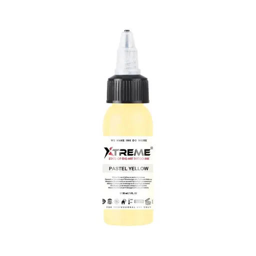 [tl_REACH_encre_xtreme_pastel_yellow] Xtreme Ink Pastel Yellow - Mélange pour le tatouage encre REACH 30ml