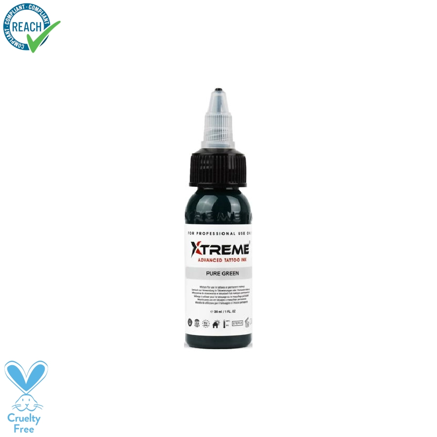 [ts_xtreme_pure_green] Xtreme Ink Pure Green - Mélange pour le tatouage encre REACH