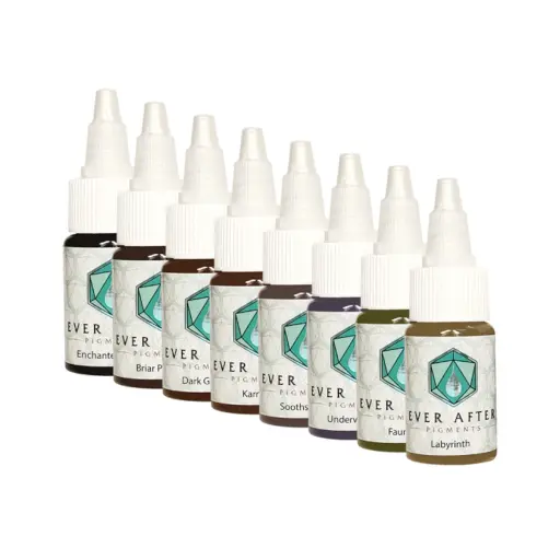 [b_NON_REACH_pigment_ever_after_set_eyeliner-760328] Pigment Pmu - Ever After - Set de 8 pigments pour l'entraînement au maquillage permanent eyeliner non reach 8 x 15 ml*