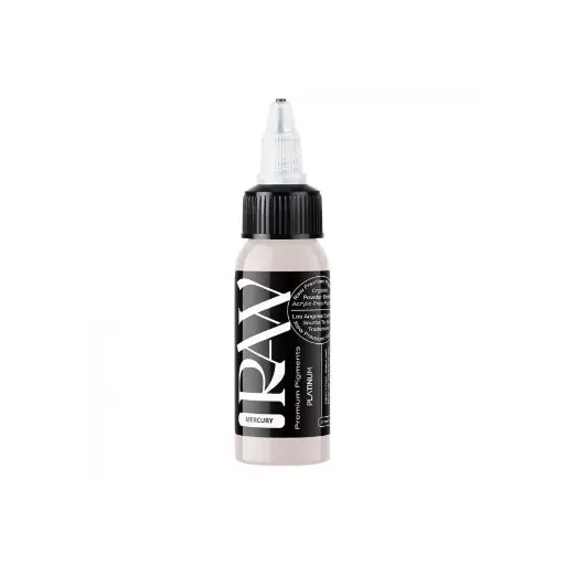 Encre Tattoo Grise - Raw Pigments Mercury  - Mélange pour le tatouage encre REACH 30 ml