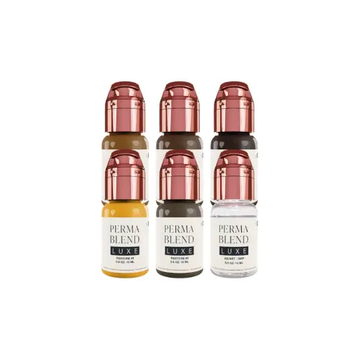 Set Pigment Pmu - Perma Blend Luxe - Set Stevey G. Restore - Melange pour le maquillage permanent REACH 6 x 15 ml