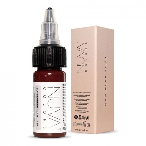 Pigment Pmu - Nuva Colors - Lip 195 Boysenberry Jam - Mélange pour le maquillage permanent REACH 15 ml