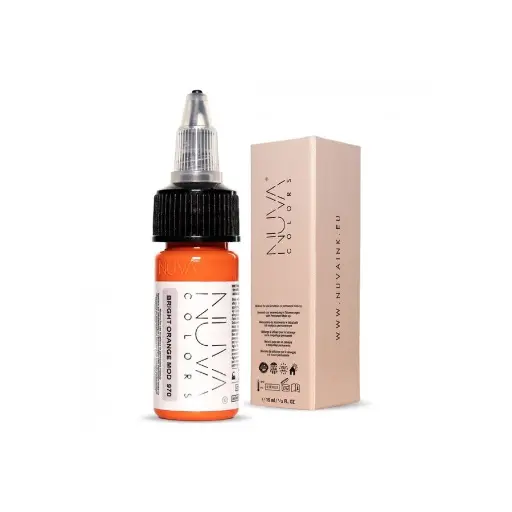 Pigment Pmu - Nuva Colors - Modifier 970 Bright Orange Mod - Mélange pour le maquillage permanent REACH 15 ml