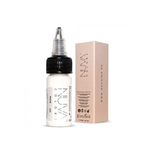 Pigment Pmu - Nuva Colors - Scar 530 White - Mélange pour le maquillage permanent REACH 15 ml