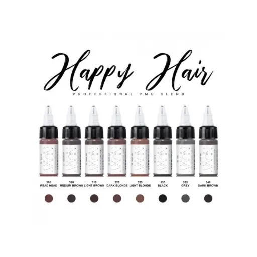 Pigment Pmu - Nuva Colors - SMP Collection Set - Mélange pour le maquillage permanent REACH 8 x 15 ml