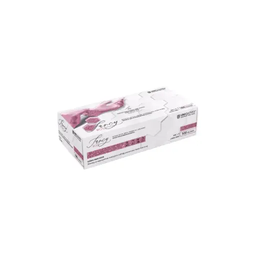 Gant Tattoo - Unigloves Fancy - Boîte de 100 gants en nitrile brillant rose*