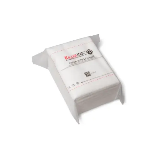 [ki_commpresse_killer-KI-GAUZE] Essuyage Tattoo - Killer Ink Paper Wipes - Pack de 50 compresses d'essuyage pour le tatouage*