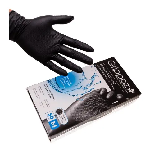 Gant Tattoo Piercing - Grippaz Medical & Clinical - Boîte de 50 gants nitrile de haute performance antidérapants (2 coloris)*