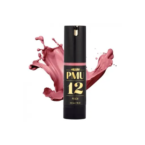 Pigment Pmu Rose - Dynamic Pmu - 12 Peach - Mélange pour le maquillage permanent REACH 15 ml
