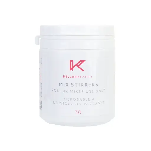 [k_baton_melangeur_sterile-KB-MIX-STIRRERS] Batonnet Sterile Melangeur Encre Tattoo - Killer Beauty - Boîte de 30 bâtons pour mélangeur à encre stérile 