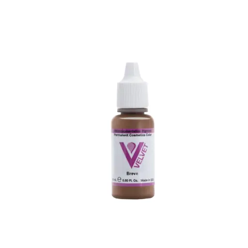 Pigment Pmu Marron - Li Pigments Velvet Global - Breve - Mélange pour le maquillage permanent REACH 15 ml 