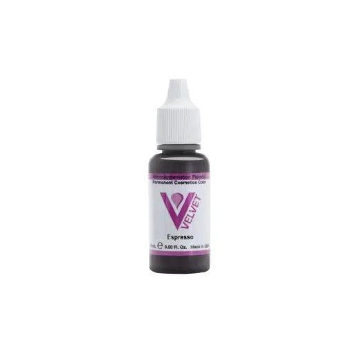 Pigment Pmu Marron - Li Pigments Velvet Global - Espresso - Mélange pour le maquillage permanent REACH 15 ml