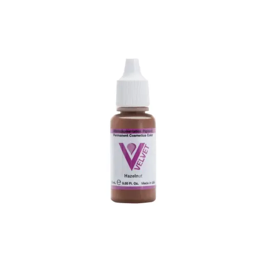 Pigment Pmu Marron - Li Pigments Velvet Global - Hazelnut - Mélange pour le maquillage permanent REACH 15 ml
