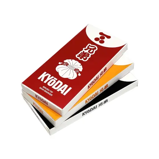 Feutre Tattoo - Kyōdai Firm Tip Brush Pen - Pack de 5 feutre pinceau à pointe rigide (4 coloris)*