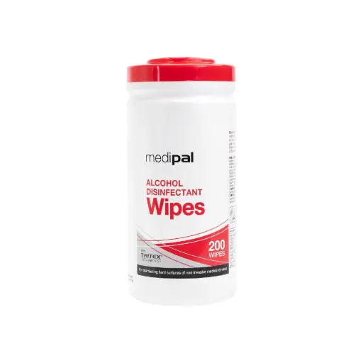 [ki_lingette_medipal-MEDI-WIPES200] Lingettes Tattoo - Medipal - Lingettes désinfectantes à l'alcool - Paquet de 200 lingettes 