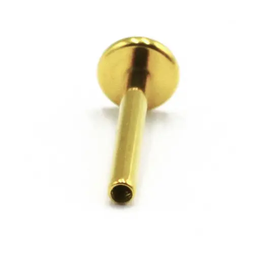 Labret Stérile Interne Gamme Itc Pvd Gold - Piercing avec pas de vis interne labret seul