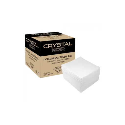 Essuyage Tatouage - Crystal Noir Premium Tissues - Boîte de 60 chiffons pour le nettoyage de tattoo