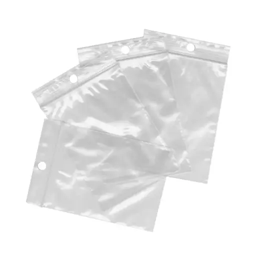 Sachet Piercing - Sachet Zip - Lot de 100 sachets en plastique transparent avec fermeture zip*