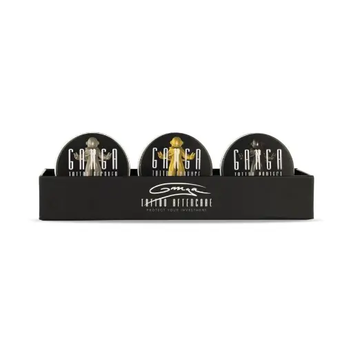 [b_creme_dynamic_coffret-739845] Crème Tattoo - Dynamic Ganga Coffret Aftercare - Crème de soin, pommade ravivant et écran solaire pour le soin du tatouage