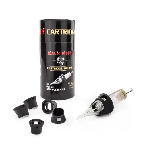 [ki_grip_cartouche_magic_moon-MM-TIPGR] Accessoire Tattoo - Magic Moon TipGrips - Boîte de 50 grips pour cartouche de tatouage*