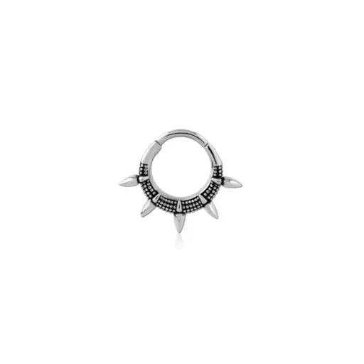 [p_anneau_acier-BH33] Piercing Anneau - Acier 316L - Anneau à charnière 33 1,2 x 10 mm