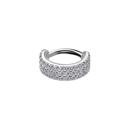 Piercing Anneau - Acier 316L - Anneau à charnière 33 (4 tailles) 