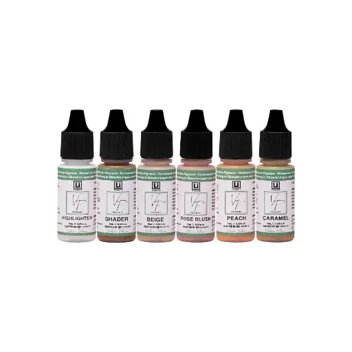 [ki_REACH_pigment_li_3d_areola- LI-VICTFR10-SET] Set Pigment Pmu - Li Pigments x Victoria Felicia 3D Areola - Pigment pour maquillage permanent téton reach 6 x 10 ml*