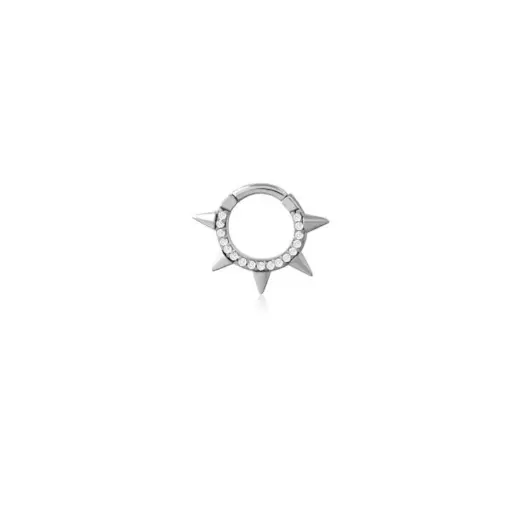 Piercing Anneau - Acier 316L - Anneau à charnière 32 -Taille 1.2 x 8 mm