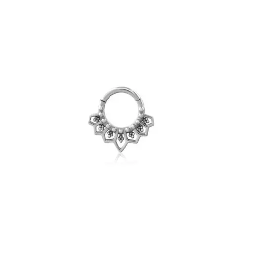 Piercing Anneau - Acier 316L - Anneau à charnière 32 -Taille 1.2 x 8 mm